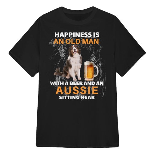 Old man with Aussie and Beer